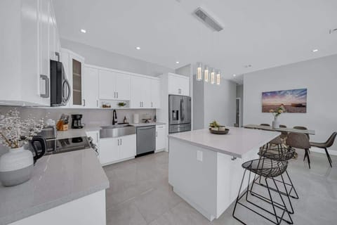 The kitchen is fully stocked with everything you will need for cooking