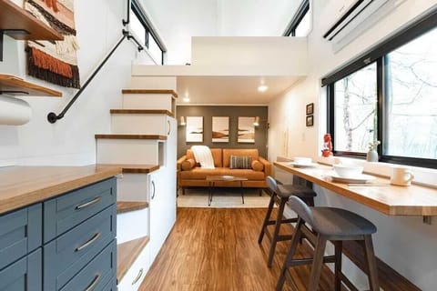Welcome to Foxglove Tiny House, your luxury tiny getaway in Jamaica, VT!