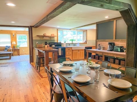 Our open-concept dining area.