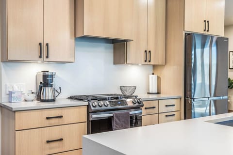 Kitchen is fully stocked