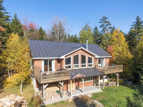 Aerial view of the house