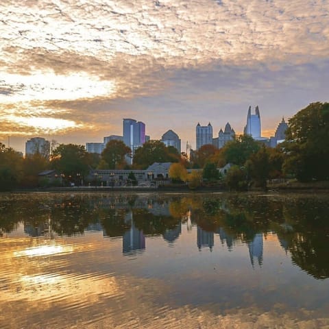 View at Piedmont Park (20 min walk)