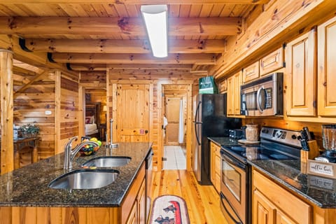Fully stocked kitchen