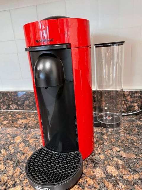 Love Espresso? The Nespresso Vertuo Plus is in the bottom cabinet beneath the built-in oven in the kitchen. Please bring your favorite Nespresso capsules. They're also available at Target in Elizabethtown.