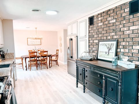 Large dining room perfect for family meals.