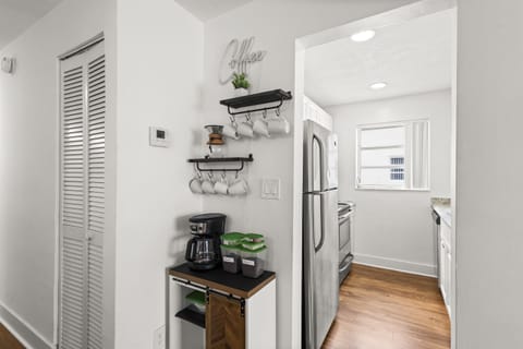 Nothing's cozier than a hot cup of coffee, right? At Palm Wave Stays, every unit comes with a coffee station for ultimate relaxation. Curl up with a book or your fave series & let your caffein