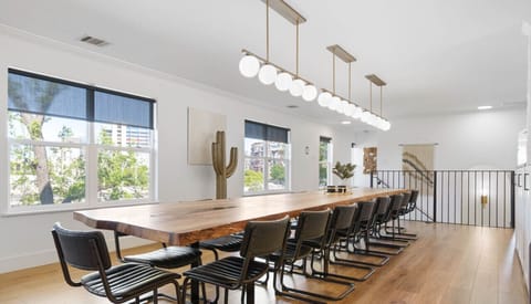 17 foot custom dining table with seats for 18!