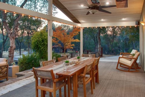 Outdoor dining table