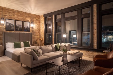 Our most requested Suite looking over Main Street in Downtown Logan!