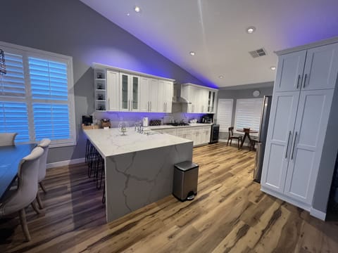 The kitchen island