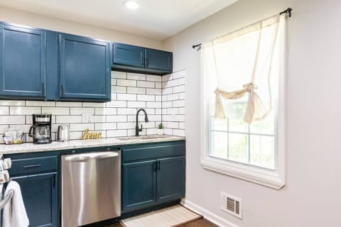 Enjoy the Royal Blue Kitchen