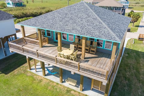 Take in the views from the expansive upper deck and lower patio