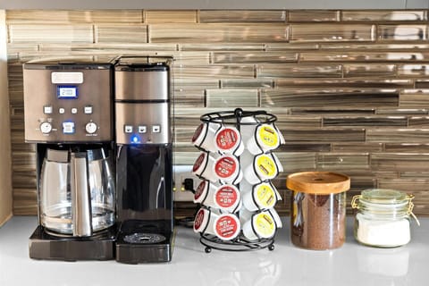 Coffee Bar | Morning Perfection Awaits Start your day with coffee at the fully stocked coffee bar.