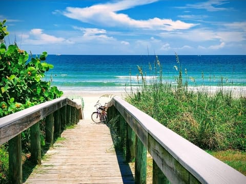 Beach access across the street