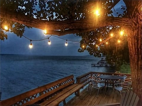View from the deck at dusk
