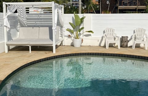 large pool and cabana for lazy days