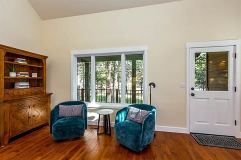 Extra seating in the living room