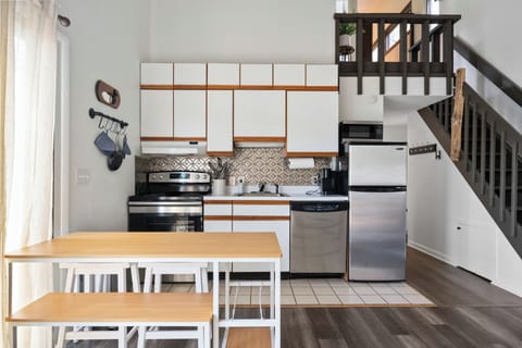 Fully stocked kitchen with all you'll need during your stay.