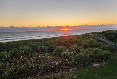 Sunrise view every morning from the spacious balcony and 2 sliding doors.