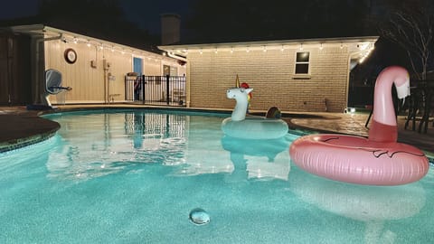 Imagine enjoying swimming in this private heated pool and jacuzzi spa