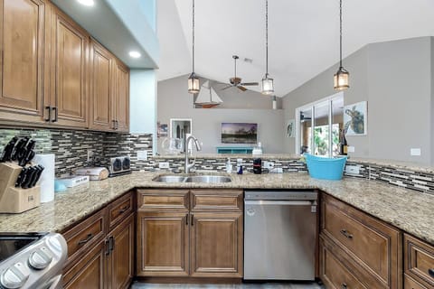 Kitchen with Stainless Dishwasher