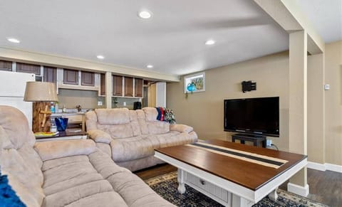 Ample seating and TV with Roku