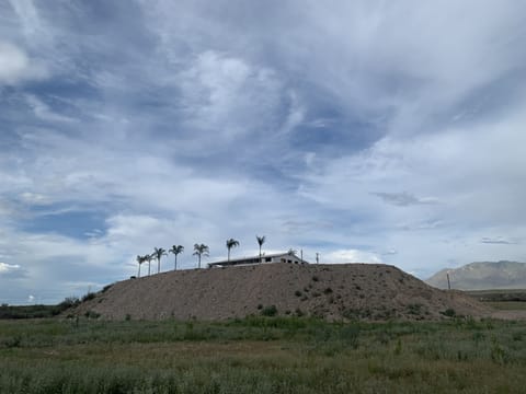 View of property from the Rio Grande River. Chinati Mountains in the distance
