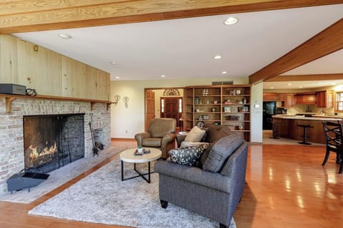 Get the fireplace going in the main level family room where everyone can gather together.
