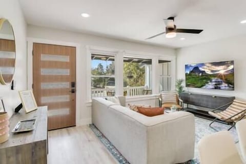 Living room with 65" TV