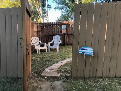 Enjoy a cup of coffee or glass of wine in your private, gated side yard!