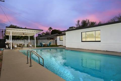 Take a dip in the pool and enjoy the sunset