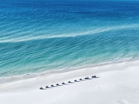 Immerse yourself in the balcony views from Sunset Cove at The Pearl of Navarre. 