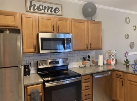 Fully stocked kitchen