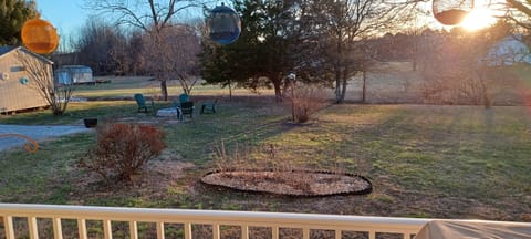 Morning view from the deck.