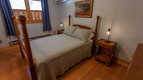 Bdrm #2has a double bed, sink vanity in room, and shared bath/shower with Bedm 3