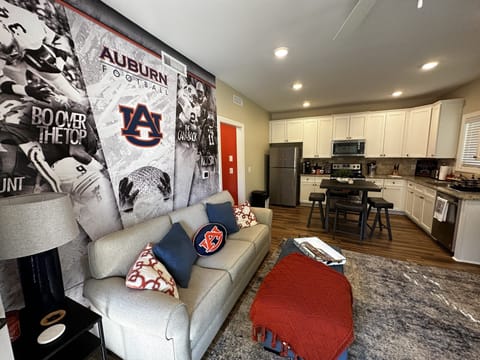 Kitchen and living room are great for weekends and watching games.