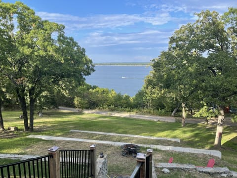 Beautiful lake view from back porch!