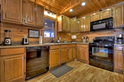 Fully stocked kitchen with everything you need