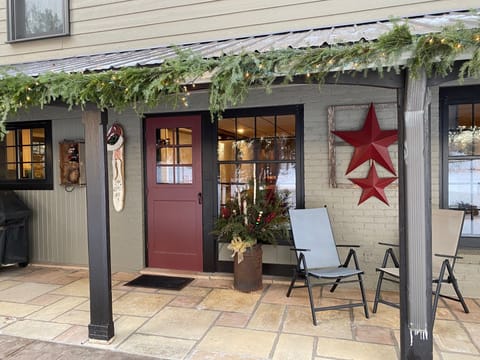 Front door with keypad code entrance