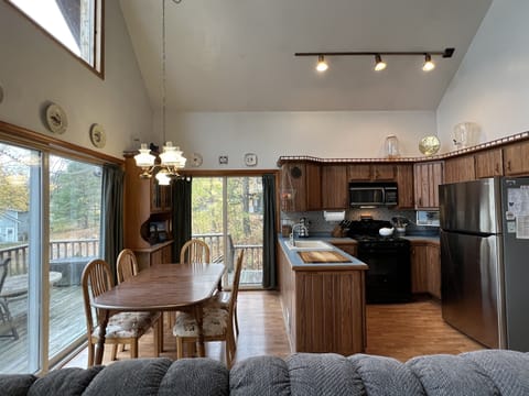 Dining and kitchen area