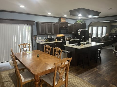 Large Kitchen for family meals...