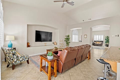 Couch and TV