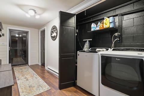 In-home laundry with supplies