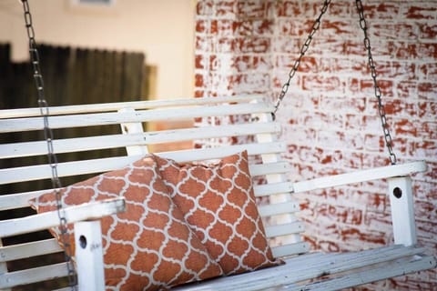 Soak in the sun on the front patio