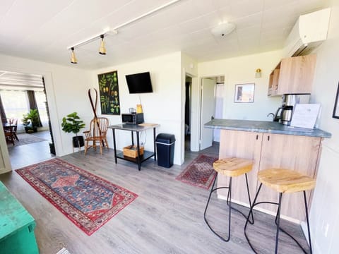 Entry way and kitchen area
