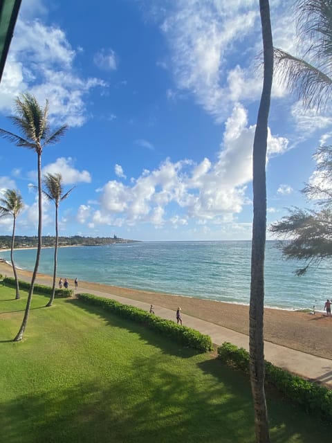 Great path/trail and beach within steps. Picture from the balcony! It’s sweet!