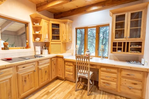 A very comfortable work area with an amazing view