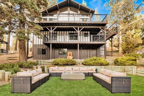 Elegant exterior showcasing modern architecture, warm tones, and inviting curb appeal.
