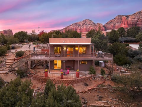 A Sedona gem nestled into the hillside with incredible views