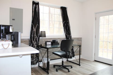 Dedicated office space in the lower level.